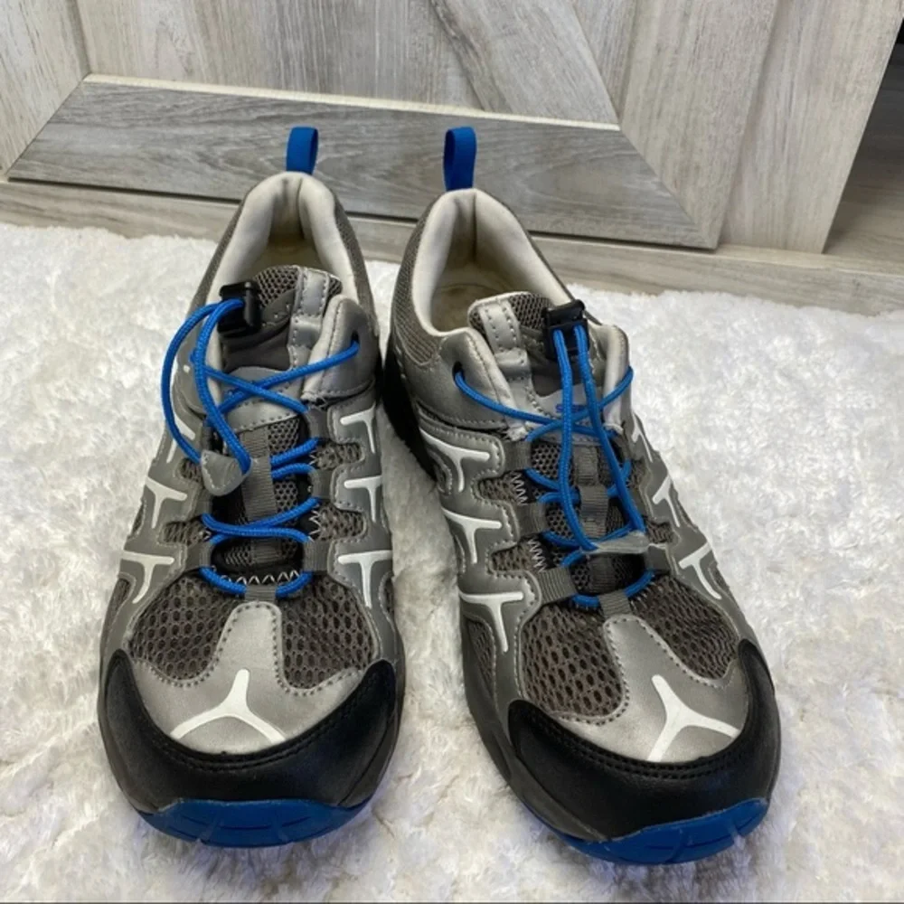 Speedo Sneakers Mens Gray and Blue Running Shoes Workout Sz 9